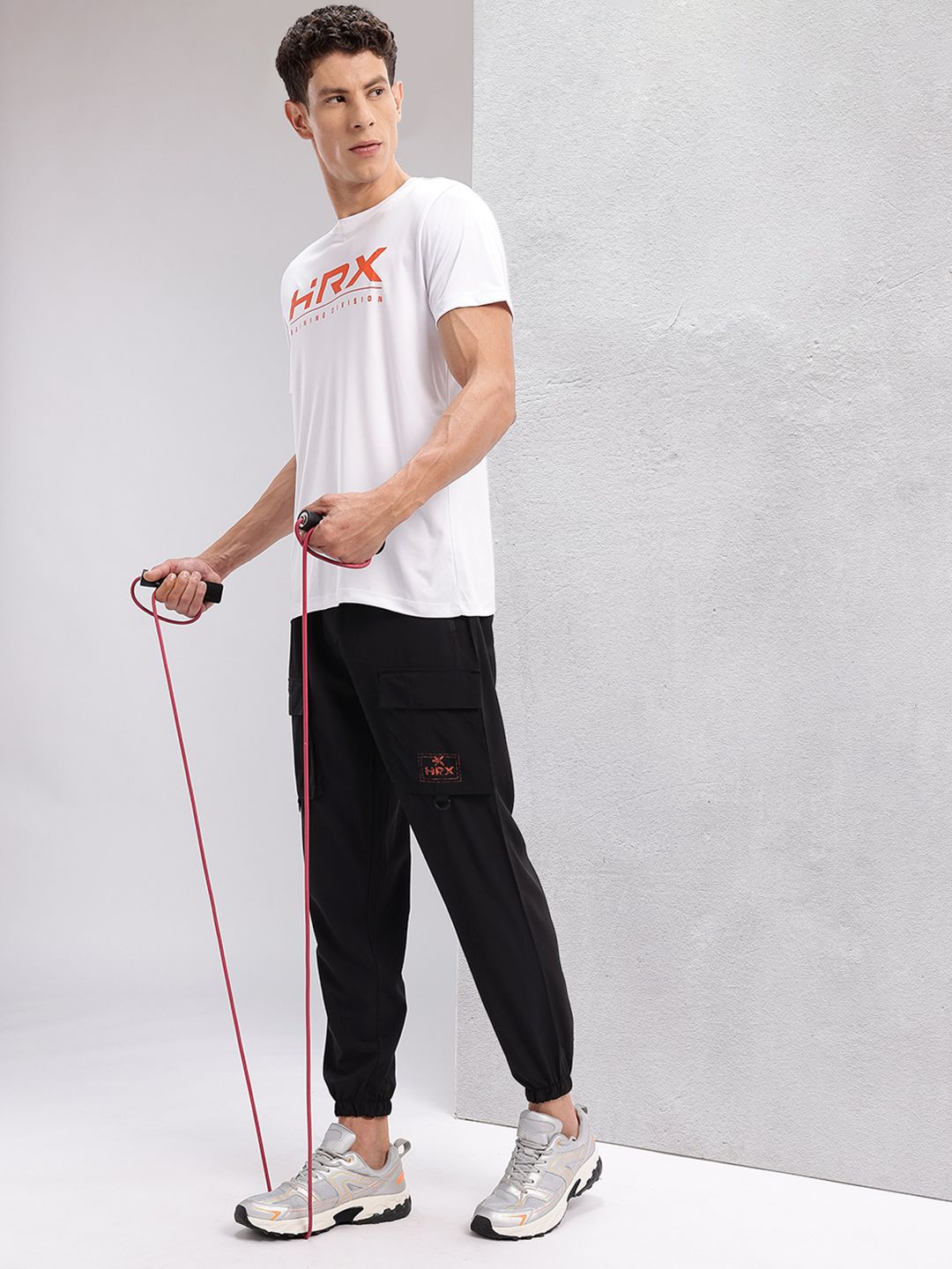 HRX by Hrithik Roshan Men Rapid-Dry Cargo-Style Training Joggers