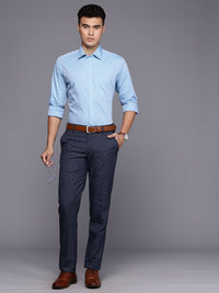 Raymond Pure Cotton Textured Slim Fit Formal Shirt