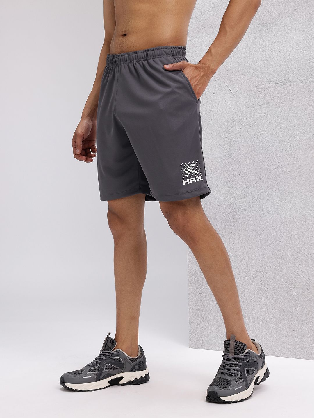 HRX by Hrithik Roshan Men Rapid-Dry Typography Print Training Shorts