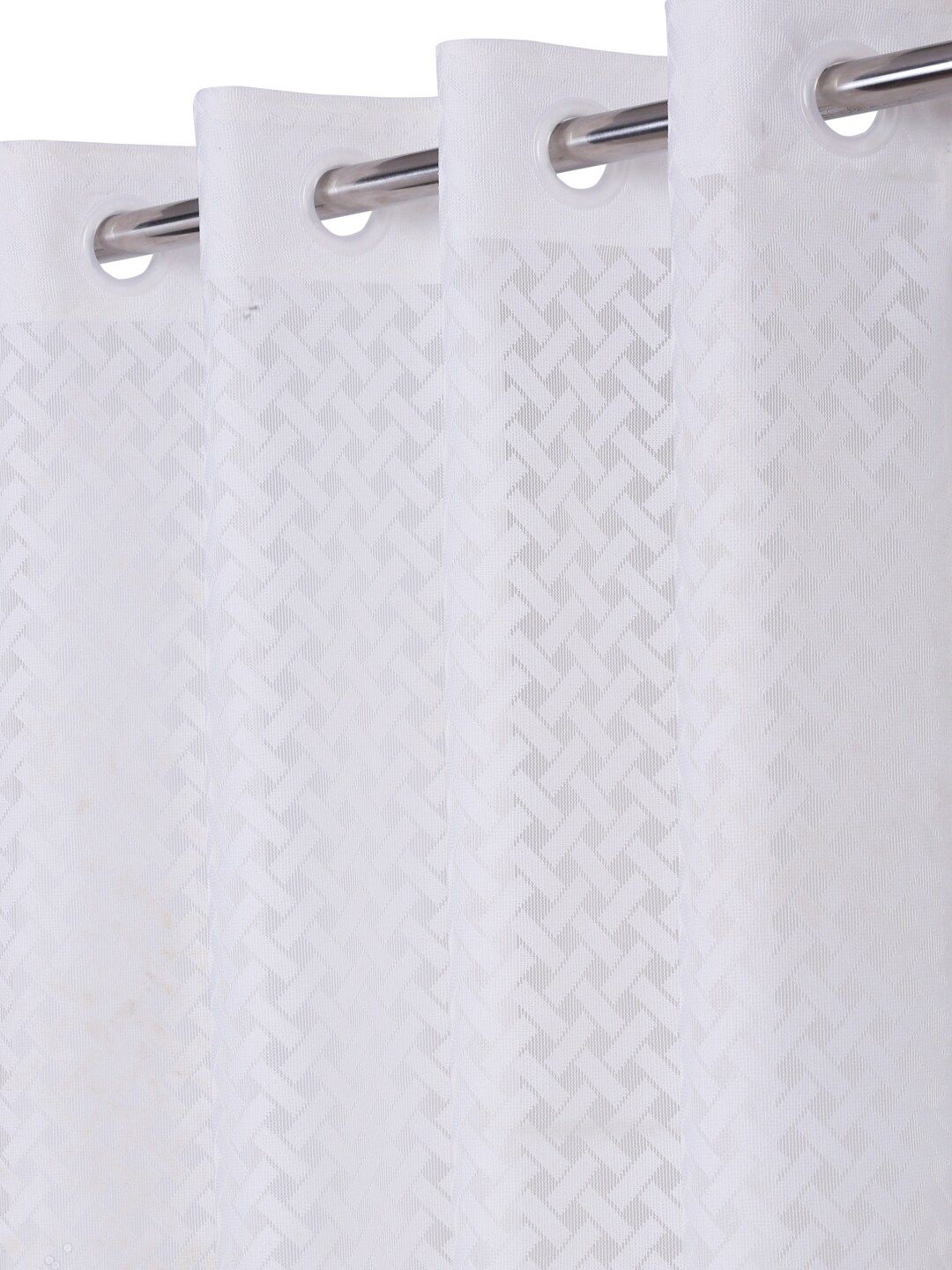 HOSTA HOMES White Geometric Door Curtain