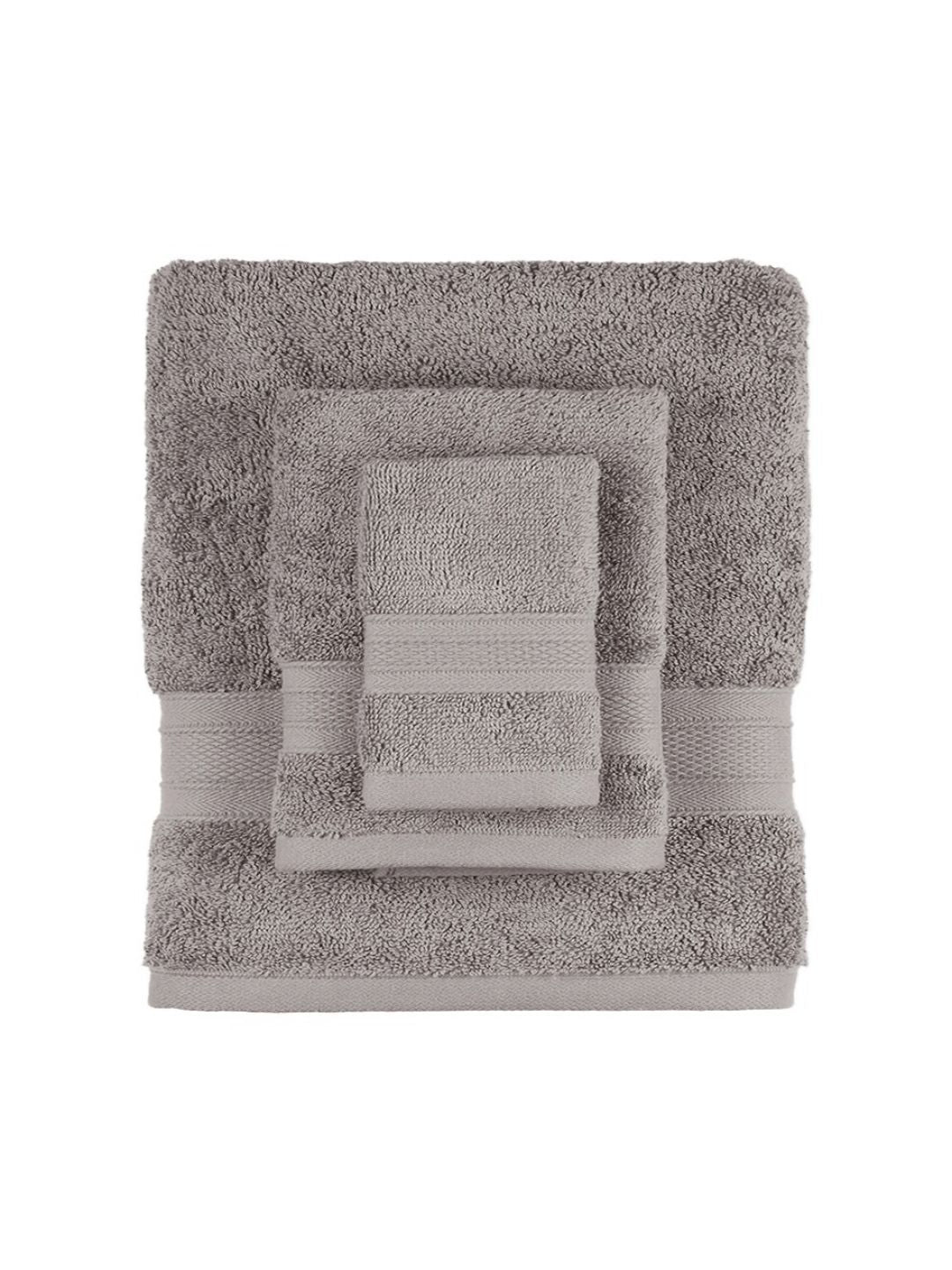 MYTRIDENT Soft Comfort Charcoal 6 Pieces Pure Cotton 500 GSM Towel Set