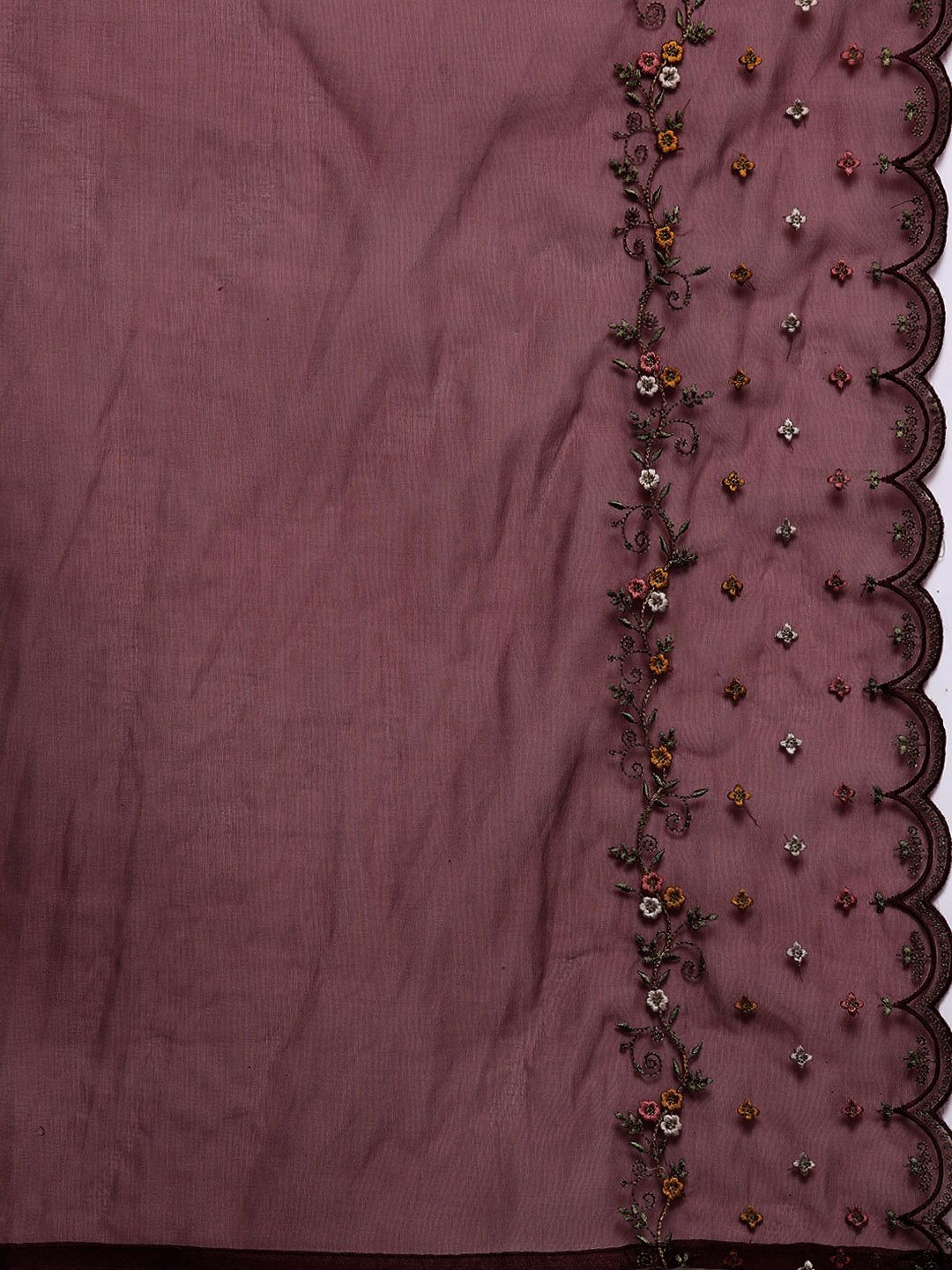 Indo Era Women Floral Embroidered Regular Sequinned Kurta with Trousers & With Dupatta