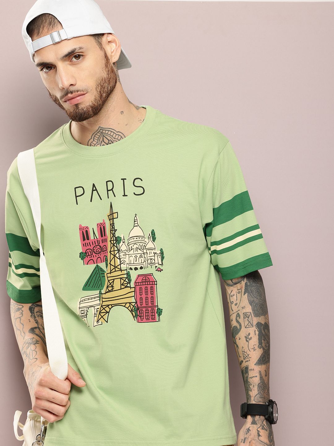 DILLINGER Men Graphic Printed Oversized T-shirt