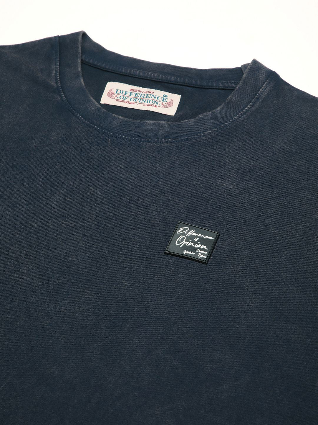 Difference Of Opinion Men Oversized Acid Wash Printed Tshirt