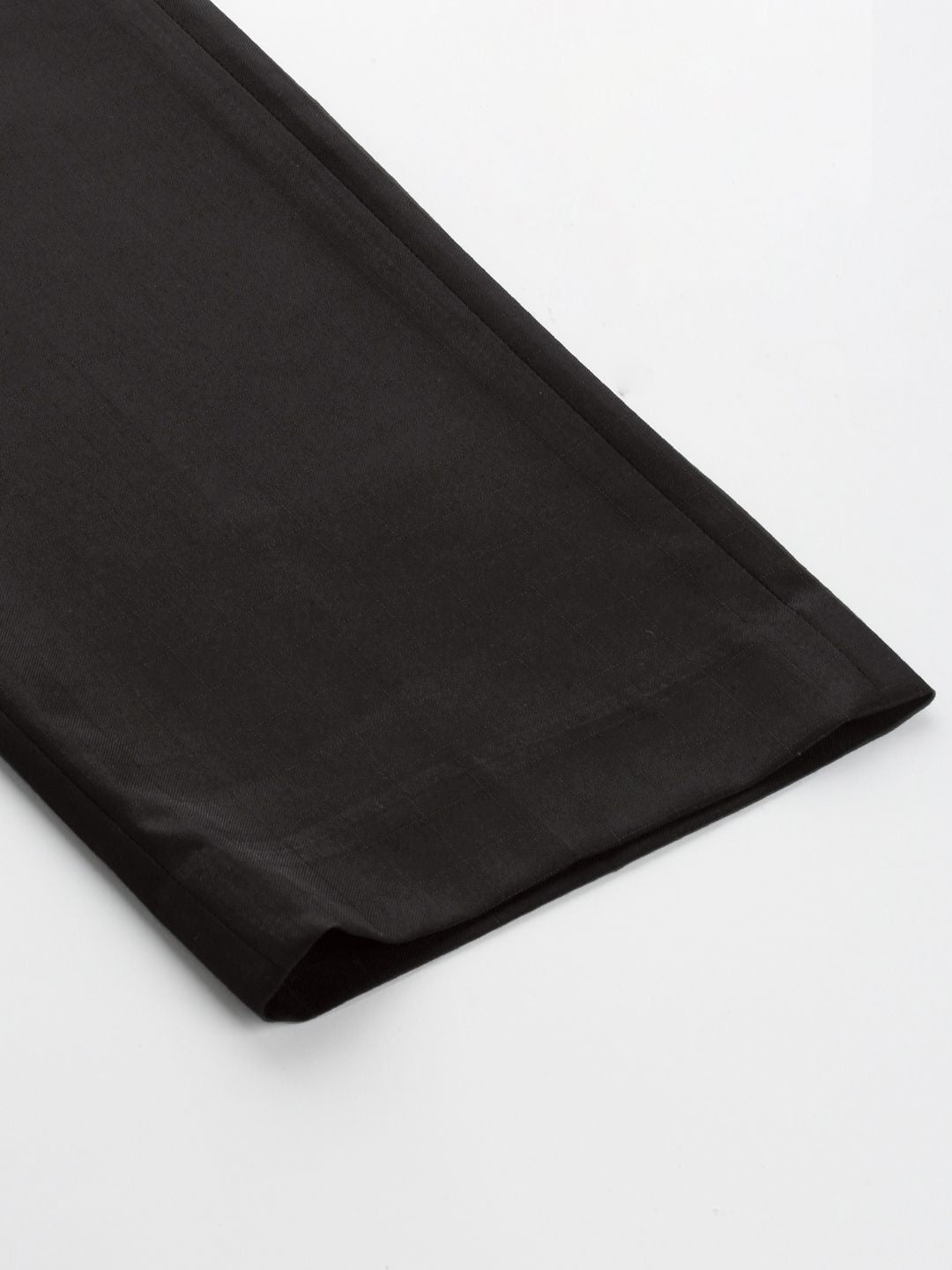 Park Avenue Men Mid-Rise Checked Smart Trousers