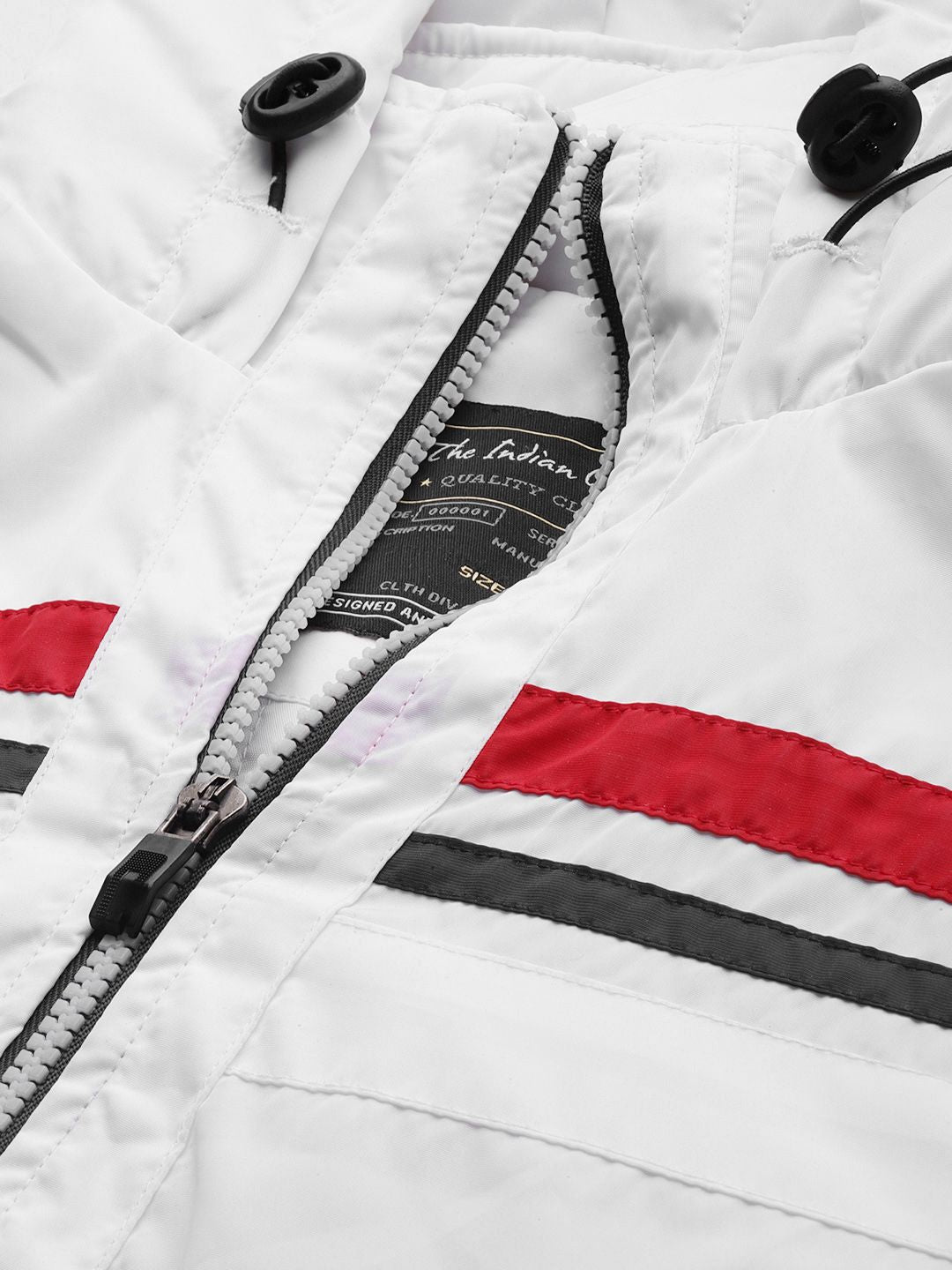The Indian Garage Co Men White Sporty Jacket
