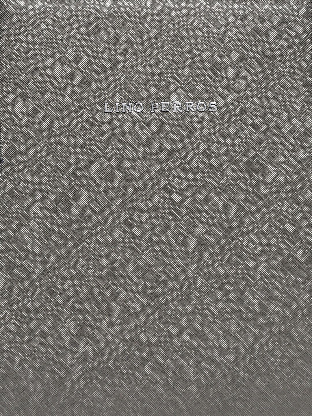 Lino Perros Grey Solid Shoulder Bag