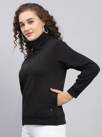 Monte Carlo High Neck Embellished Sweatshirt