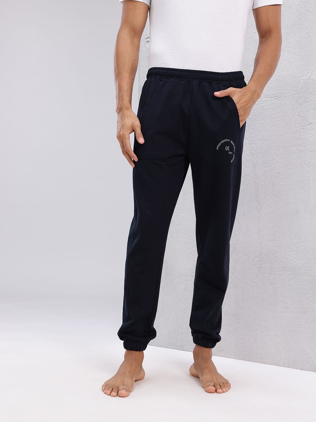 HRX by Hrithik Roshan Men Placement Print Yoga Joggers