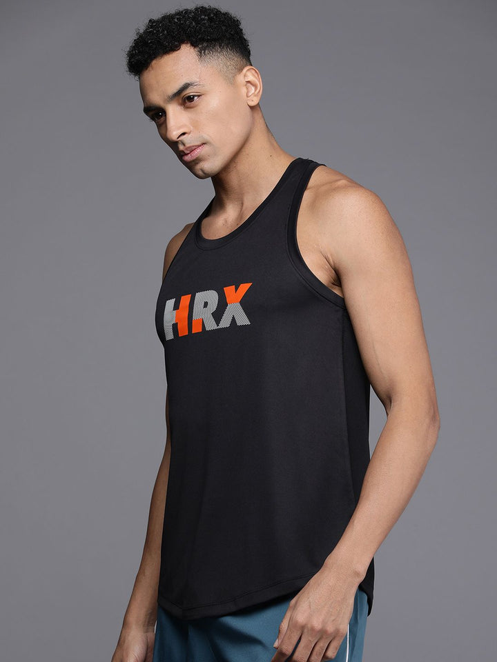 HRX by Hrithik Roshan Men Brand Logo Printed Badminton Rapid-Dry T-shirt