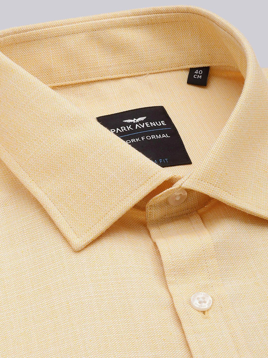 Park Avenue Self Design Slim Fit Textured Formal Shirt