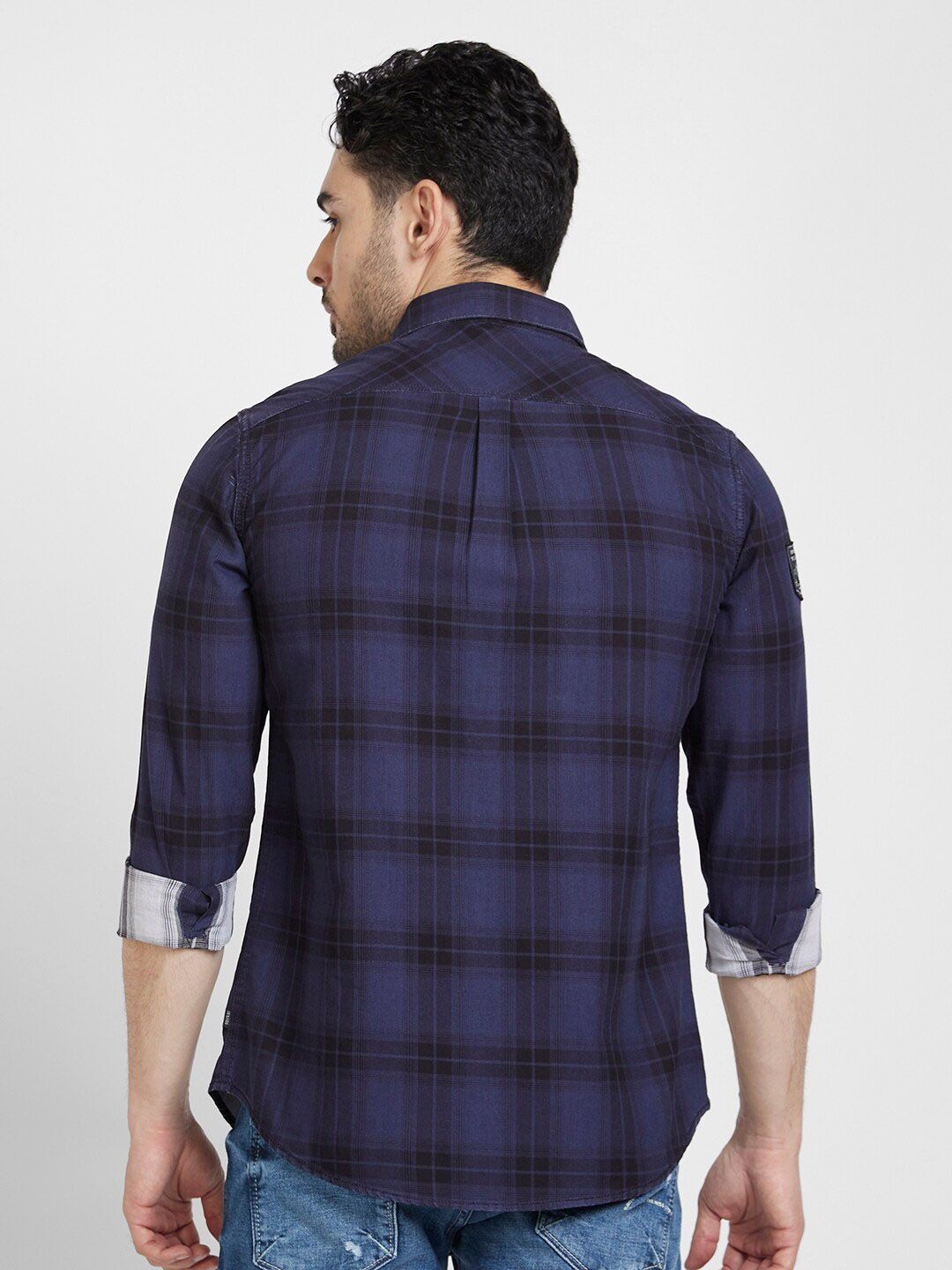SPYKAR Classic Tartan Checked Casual Cotton Shirt