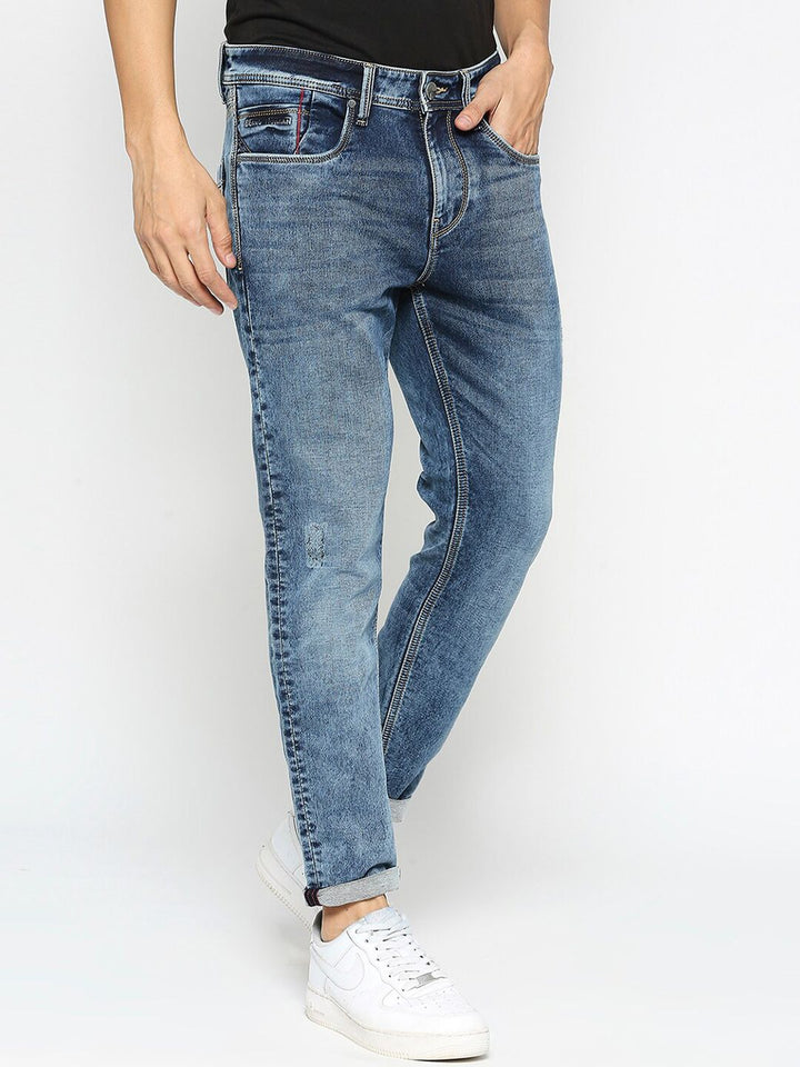 Being Human Men Clean Look Mid Rise Heavy Fade Jeans