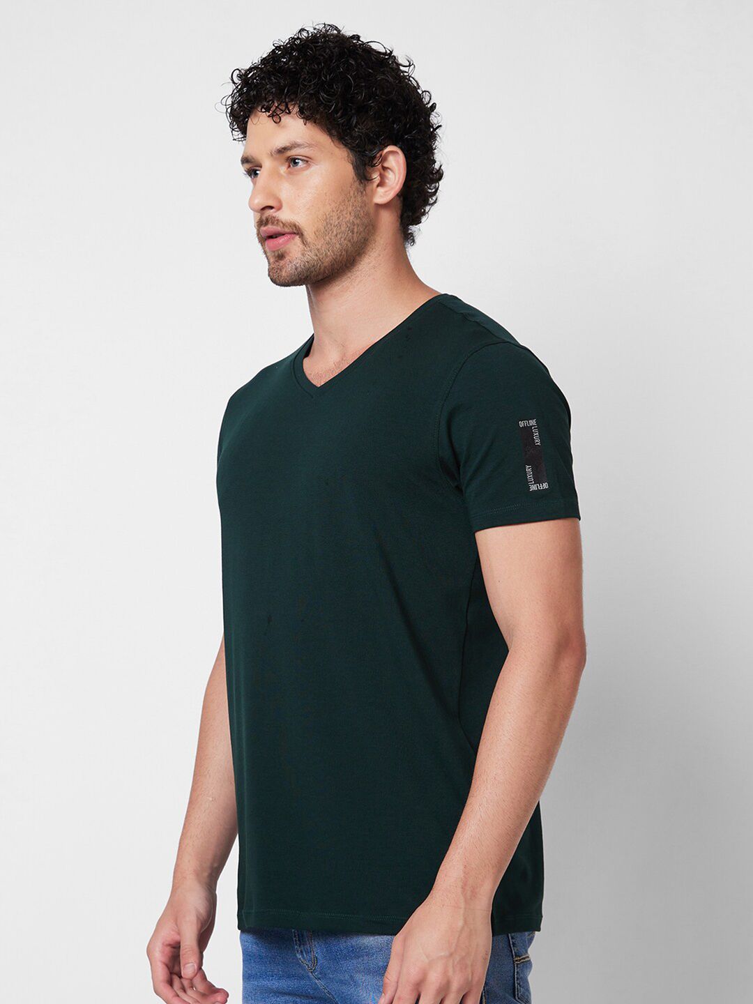 SPYKAR V-Neck Slim Fit T-shirt