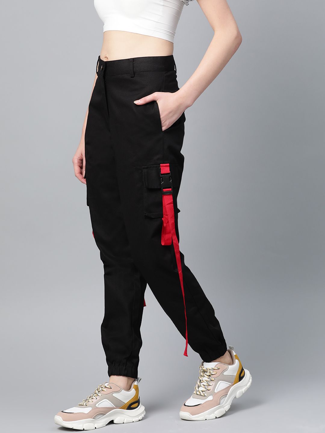 STREET 9 Women Black Cargos