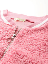 DressBerry Fleece Bomber Jacket
