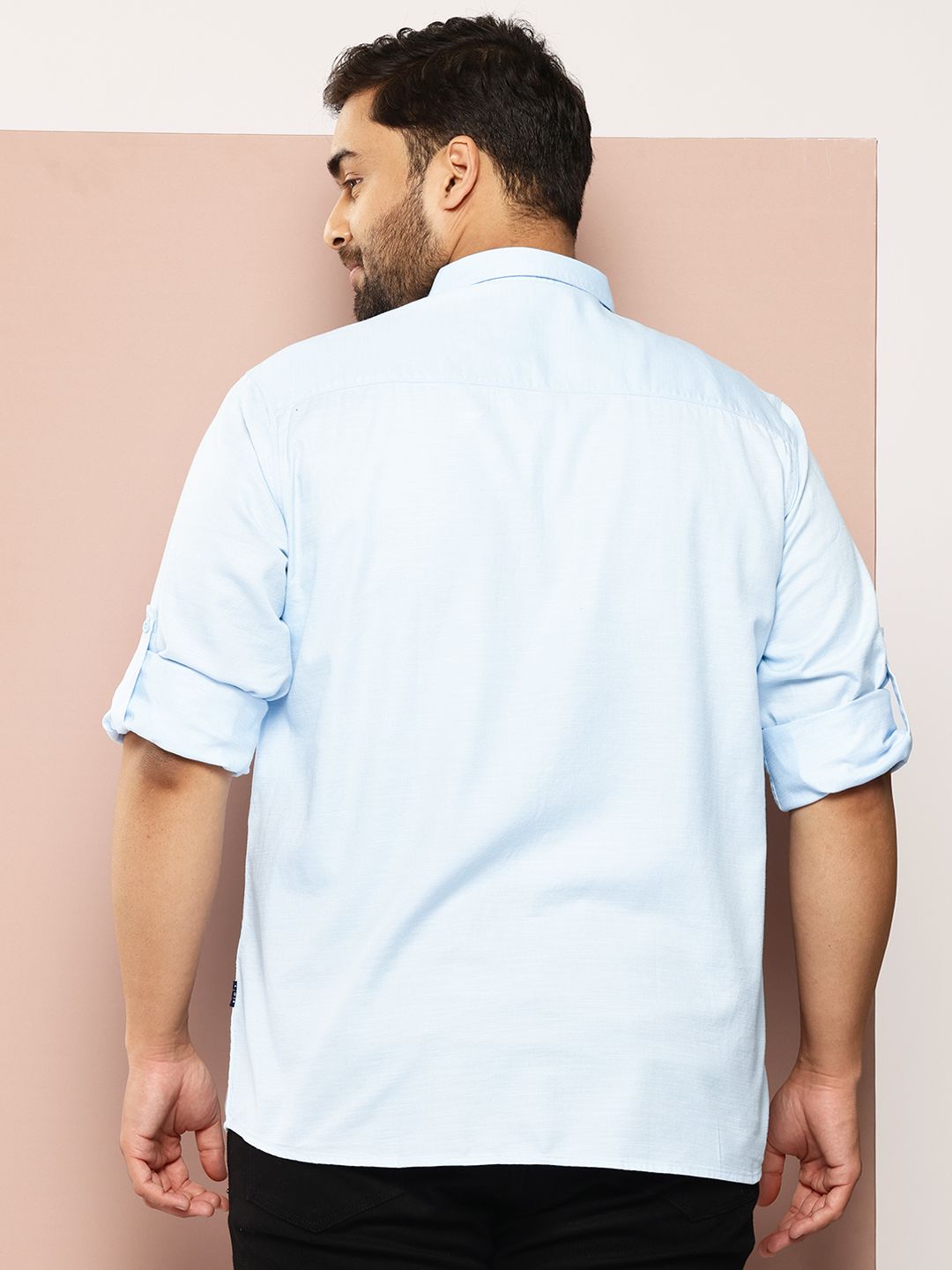 Thomas Scott Men Plus Size Premium Pure Cotton Casual Shirt