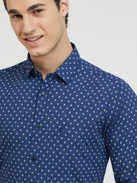Raymond Men Pure Cotton Slim Fit Printed Casual Shirt