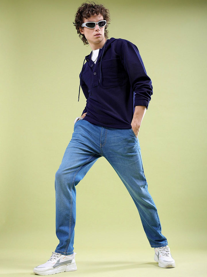 The Indian Garage Co Men Slim Fit Light Fade Jeans