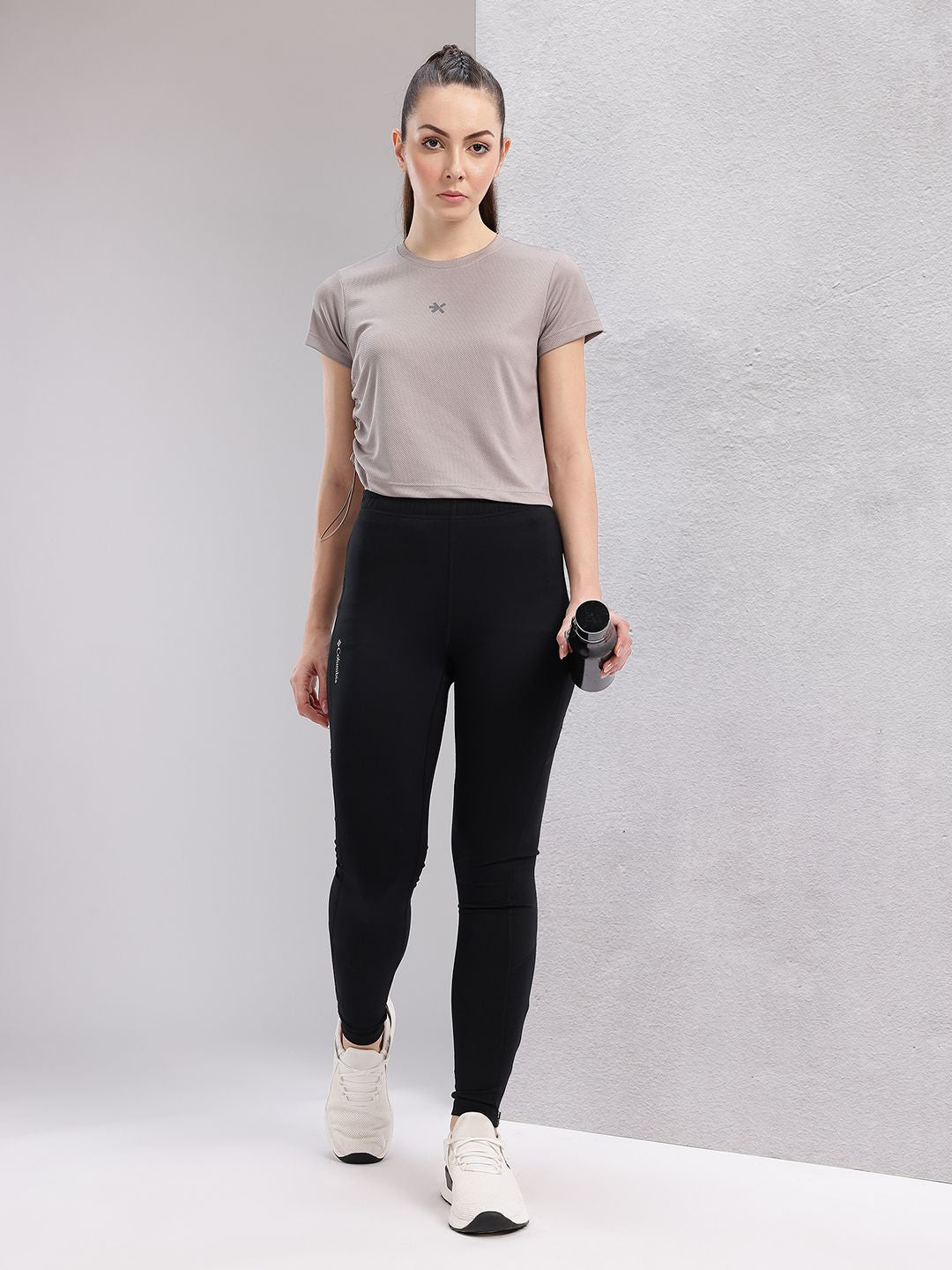 HRX by Hrithik Roshan Ruched Toggle Hem Running T-shirt