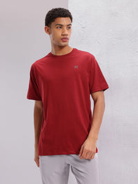 HRX by Hrithik Roshan Typography Printed Drop-Shoulder Sleeves Training  T-shirt