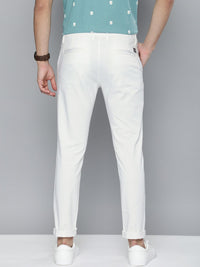 The Indian Garage Co Men White Slim Fit Trousers