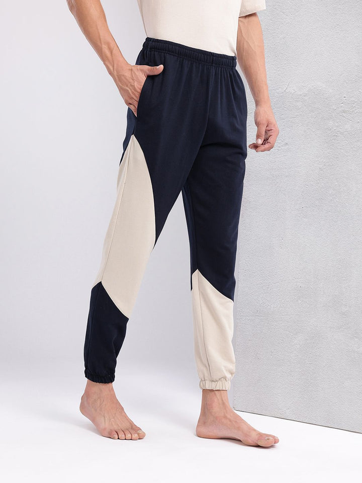 HRX by Hrithik Roshan Men Colourblocked Mid-Rise Yoga Joggers