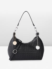 all about you Textured Structured Hobo Bag