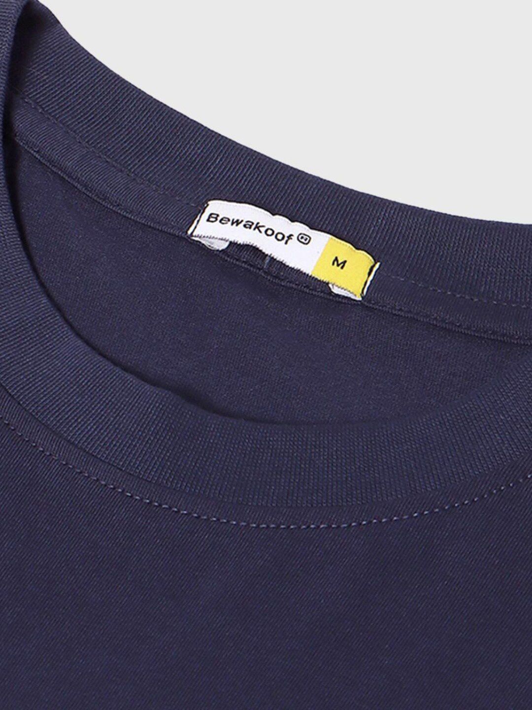 Bewakoof Typography Printed Oversized Fit T-shirt