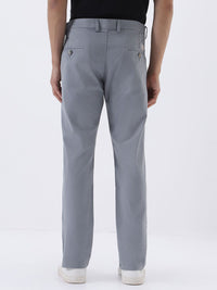 Urbano Fashion Men Blue Slim Fit Solid Stretchable Regular Trousers
