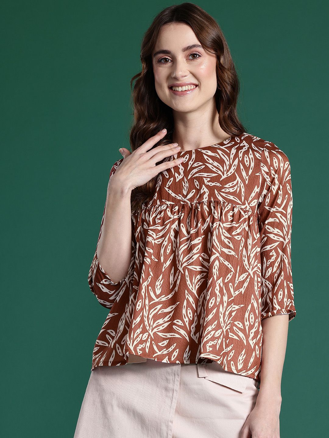 DressBerry Printed A-Line Top
