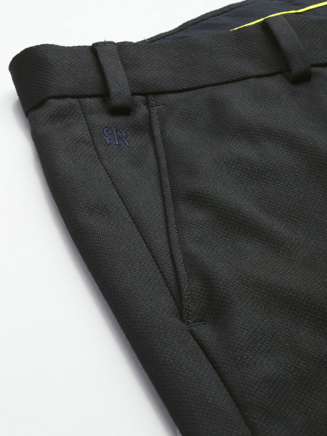 Raymond Men Geometric Self Design Slim Fit Trousers