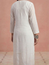 Rumah Wanita Chikankari Sulam Kurta Chikankari
