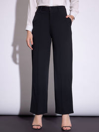 SASSAFRAS worklyf Women Formal Parallel Trousers