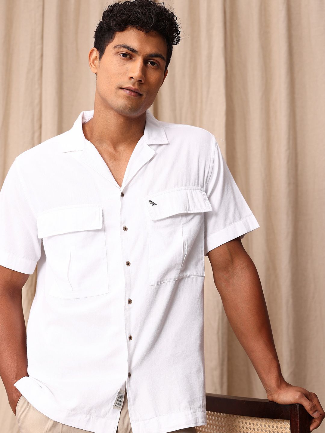 Mr Bowerbird Pure Cotton Liberal Fit Casual Shirt