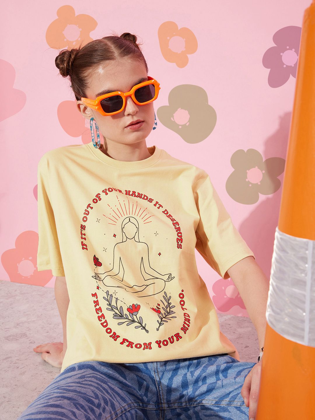 DILLINGER Pure Cotton Printed Oversized T-shirt