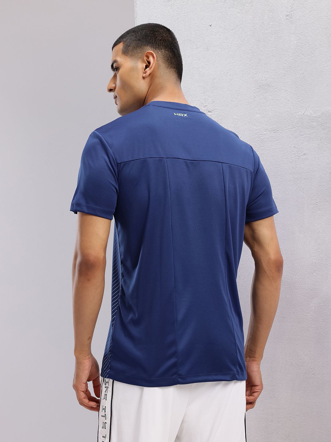 HRX by Hrithik Roshan Striped Rapid-Dry Training T-shirt