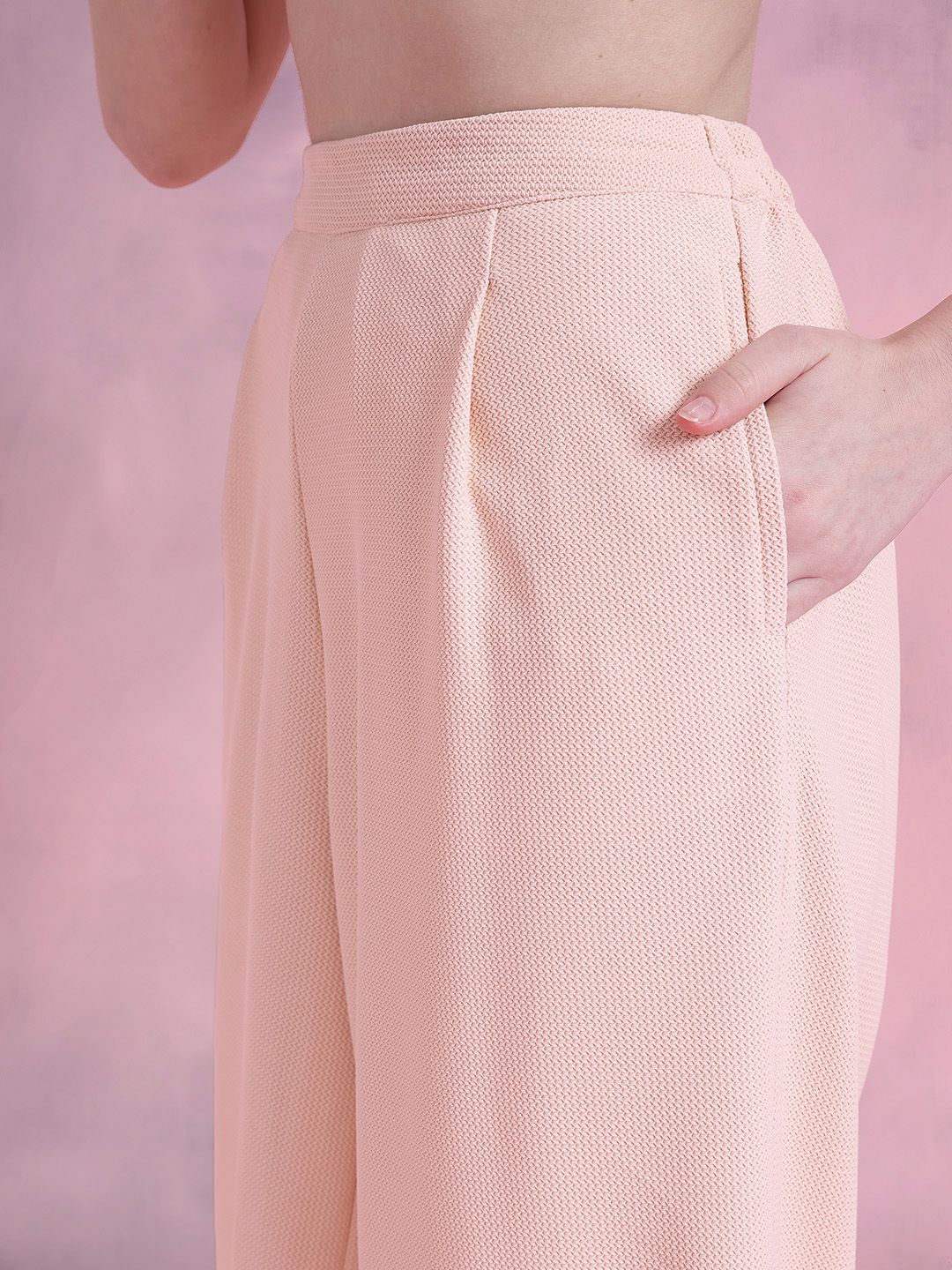DressBerry Textured Pleated Co-Ords