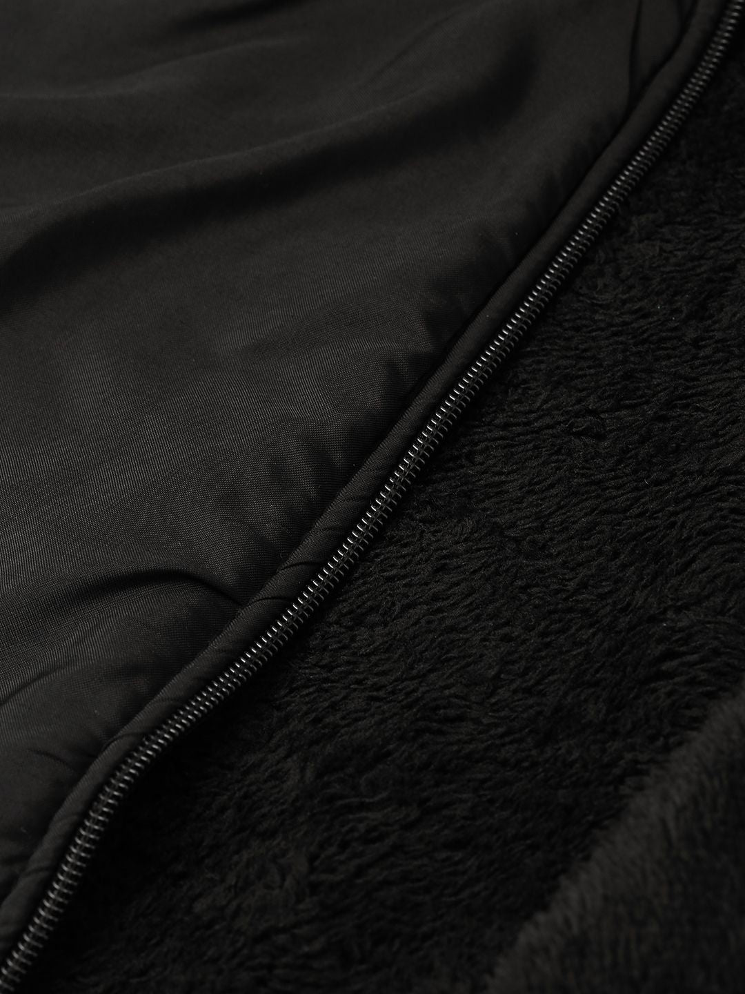 Campus Sutra Men Black Solid Windcheater