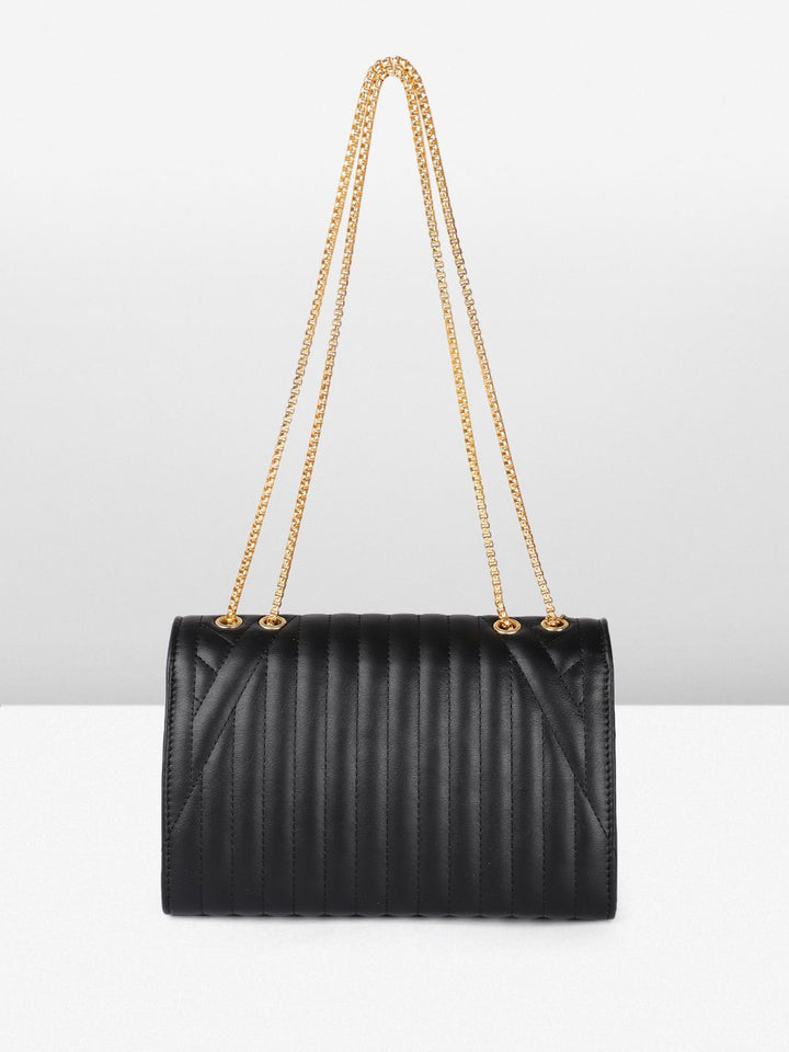 DressBerry Quilted Structured Shoulder Bag