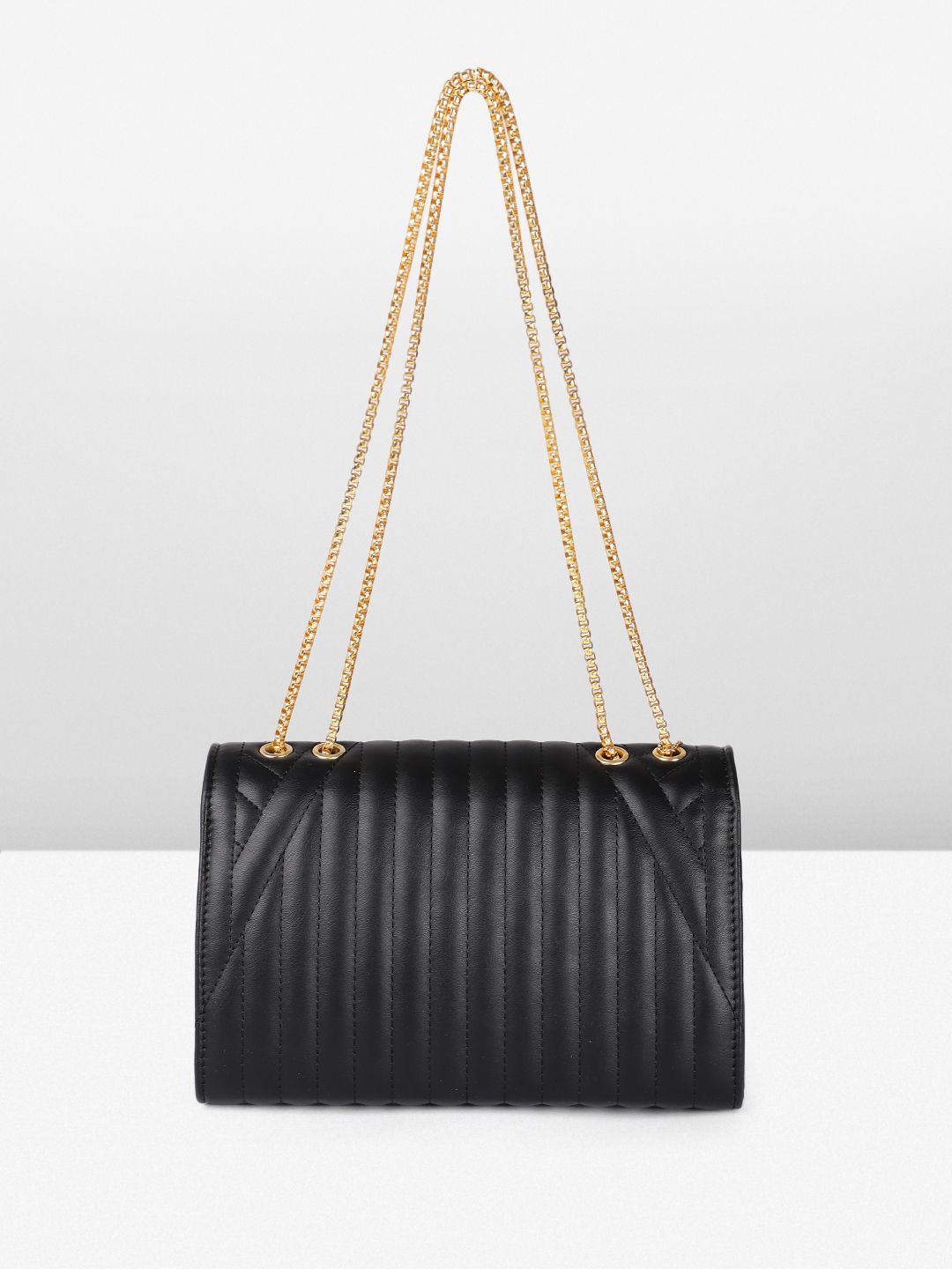 DressBerry Quilted Structured Shoulder Bag