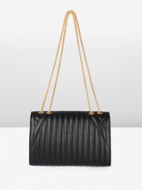DressBerry Quilted Structured Shoulder Bag