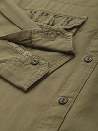 SPYKAR Pure Cotton Slim Fit Opaque Casual Shirt