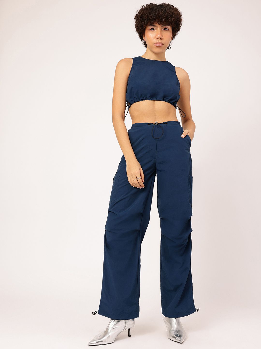 DressBerry Chic & Stylish Athleisure Sleeveless Crop Co-Ord