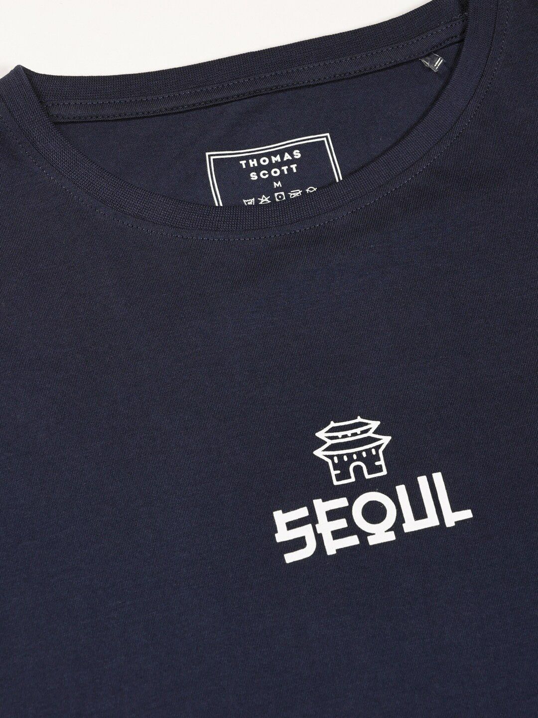 Thomas Scott Round Neck Typography Bio Finish Pure Cotton T-shirt