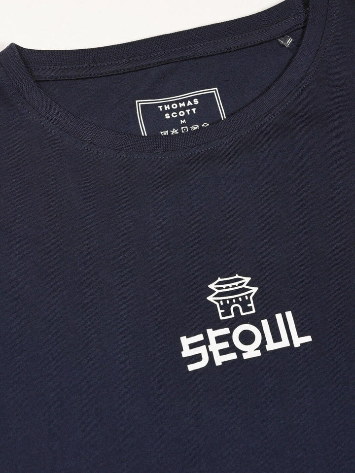 Thomas Scott Round Neck Typography Bio Finish Pure Cotton T-shirt