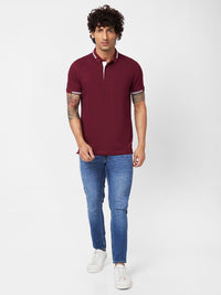 SPYKAR Polo Collar Slim Fit T-shirt
