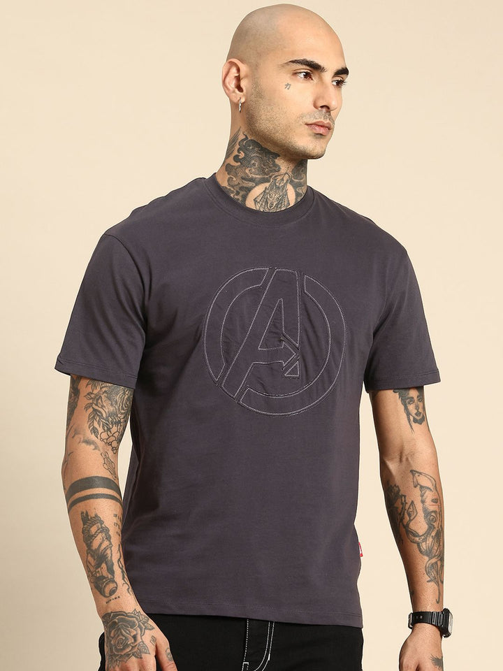Being Human Pure Cotton Iron Man Printed Relaxed Fit Applique T-shirt