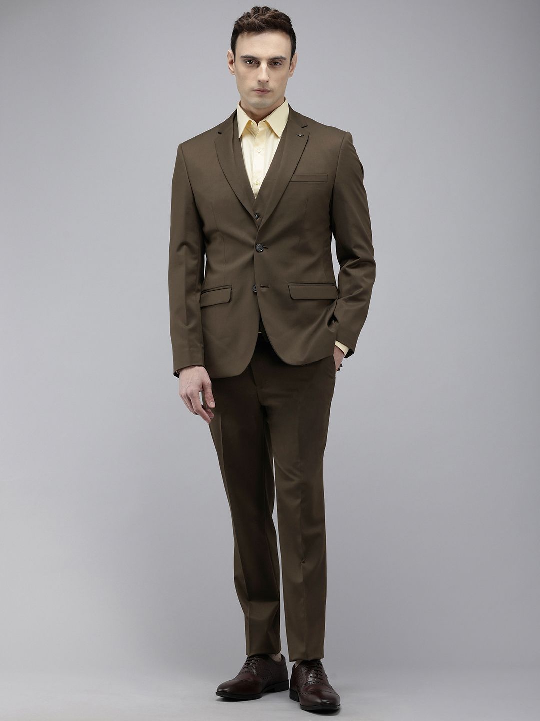 Park Avenue Super Slim Fit  Single Breasted 3-Peice Formal Suit