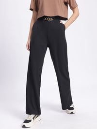 DressBerry Women Tailored Comfort Buckled Trousers